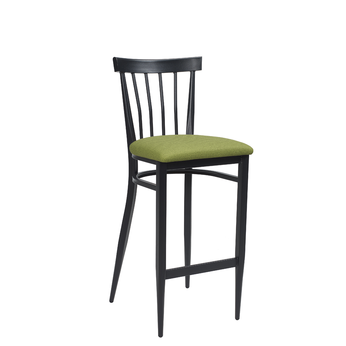 baltimore-banqueta-negro-asiento-tapizado-verde