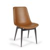silla ginebra tapizada pie acero