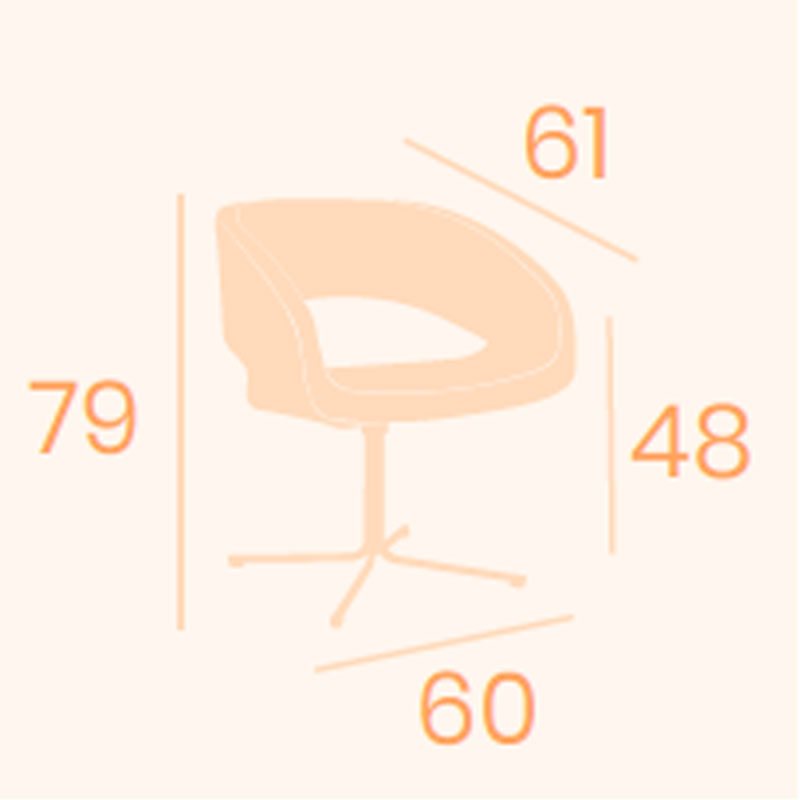 Dimensiones sillón Lucerna B14 REYMA