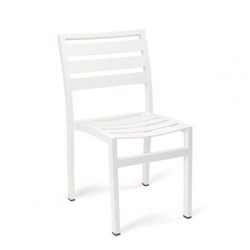 silla eros aluminio lamas blanco