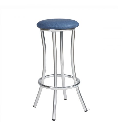 niza-banqueta-aluminio-asiento-tapizado-azul