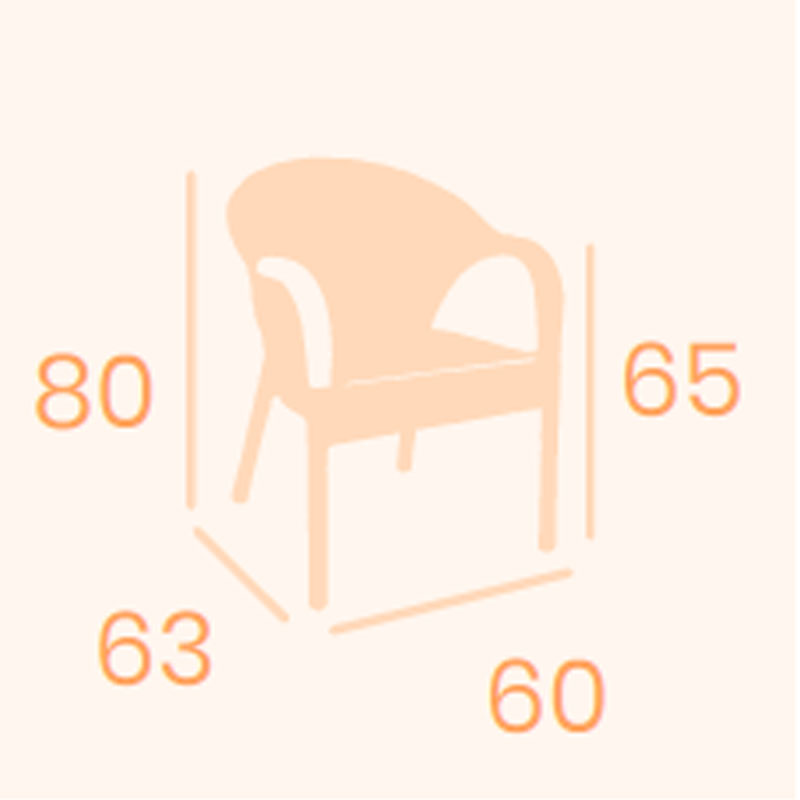 Dimensiones sillón Piamonte REYMA
