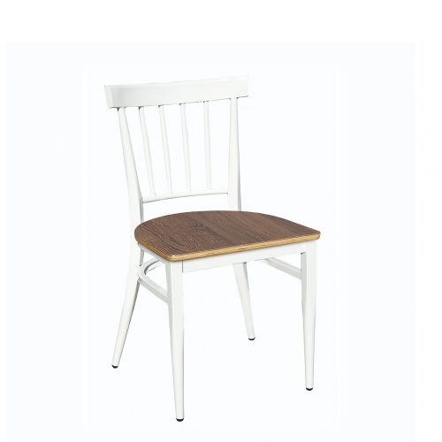 silla arizona blanca con asiento laminado