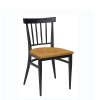 silla arizona negra con asiento laminado
