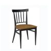 silla arizona negra con asiento macizo