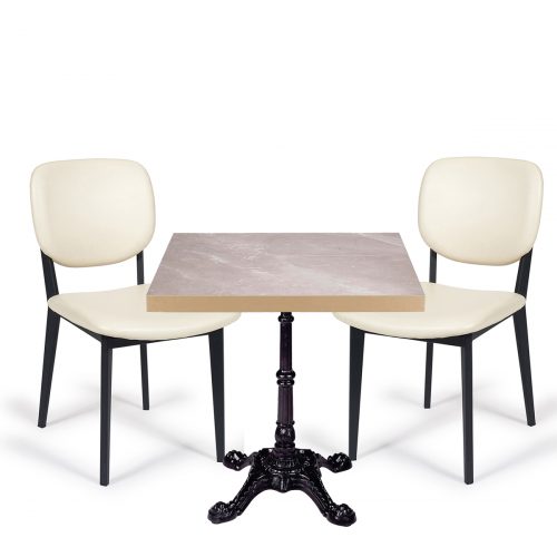conjunto mesa paris con sillas lombardia