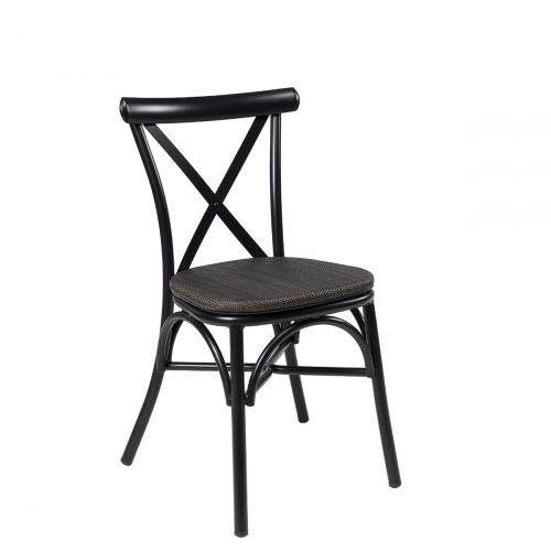 silla atico negro textilene negro