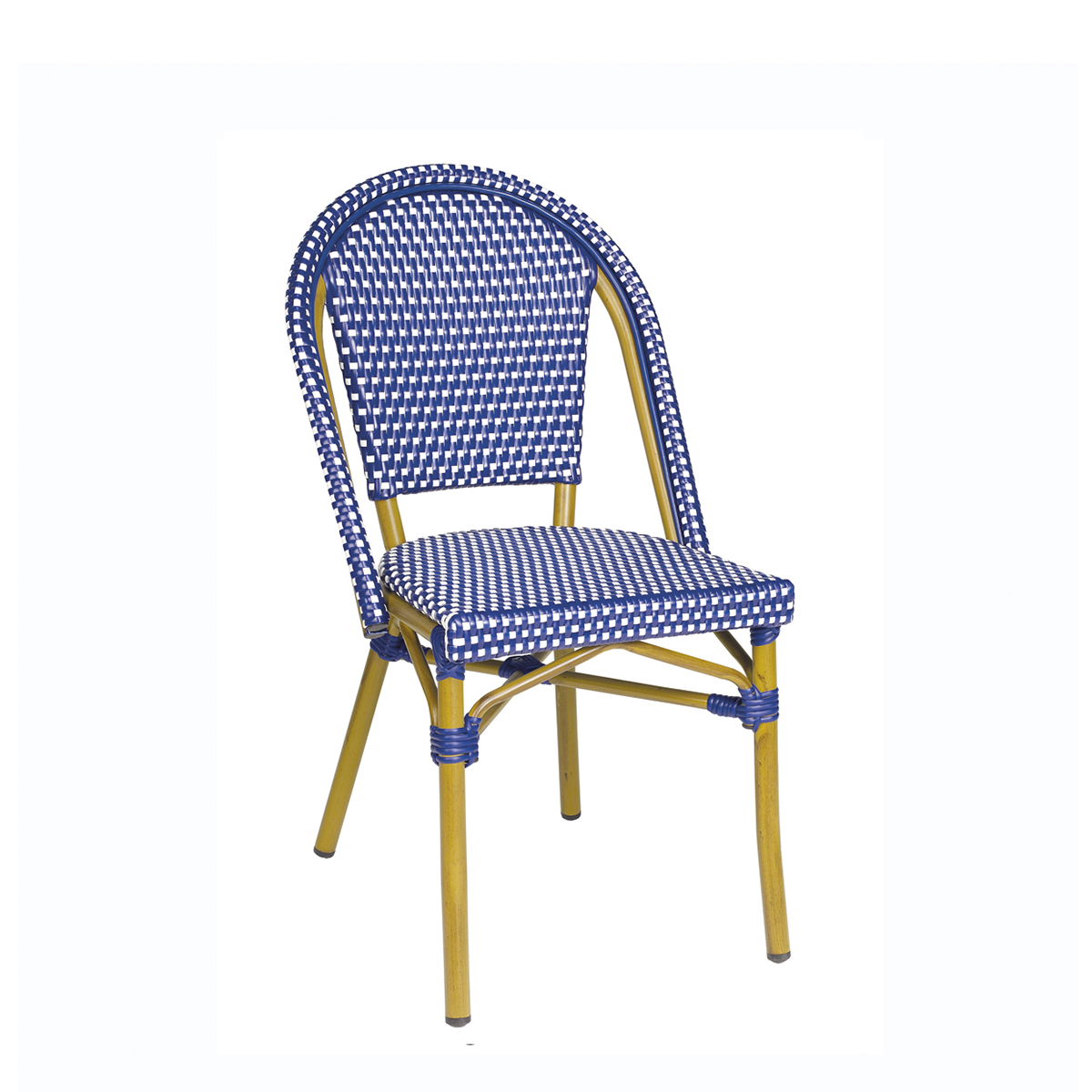 silla paris azul y blanco