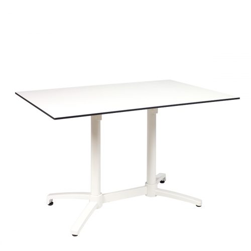 mesa noruega blanca rectangular con tablero compact blanco