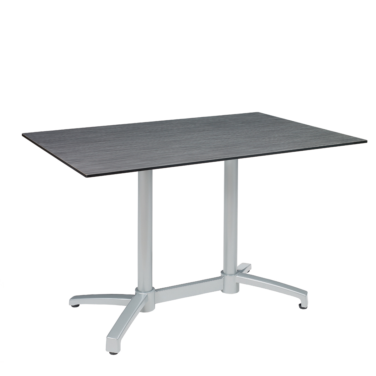 mesa noruega rectangular gris con tablero compact