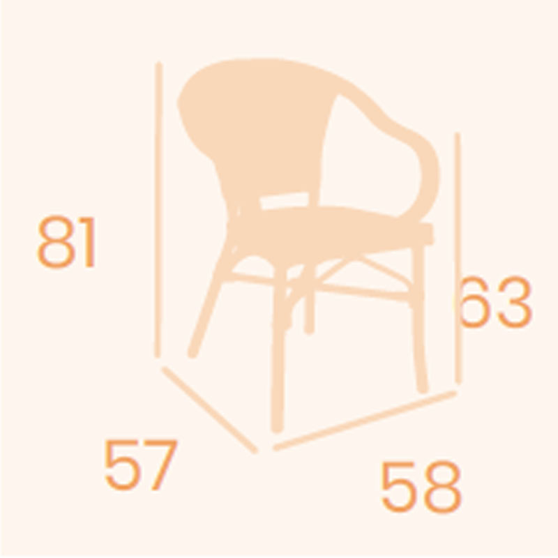 Dimensiones Sillón Manila REYMA