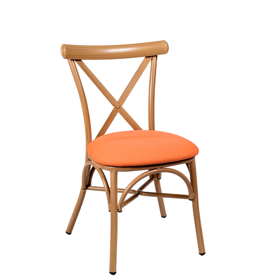 silla Ático IN roble natural tapizado Teja