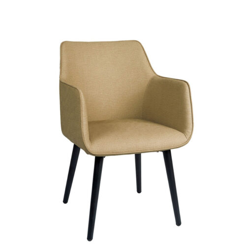 sillón Davos tapizado sándalo