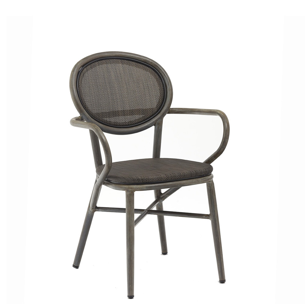 sillón Fontana aluminio deco Etna y textilene negro sillón Fontana aluminio deco Etna y textilene negro