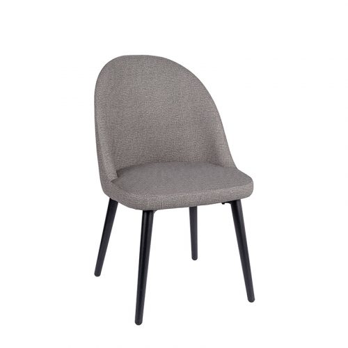 silla como tapizado gris