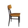 silla montana respaldo madera con asiento macizo REYMA lateral