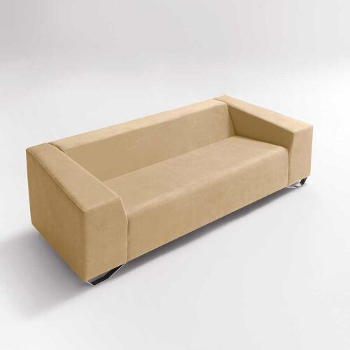 Sofa 810 tapizado estructura madera patas aluminio 1