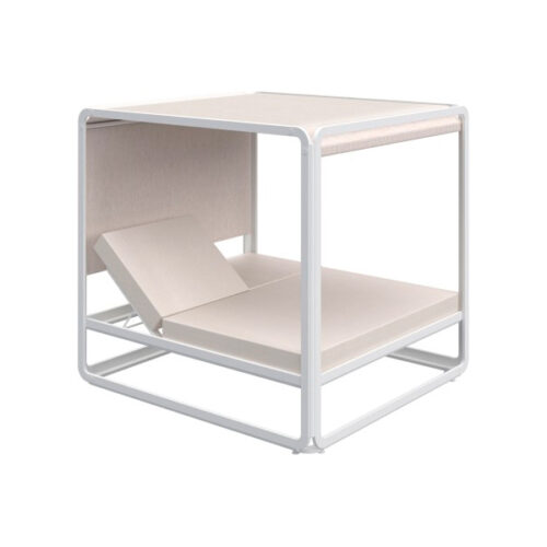 cama balinesa Lounge Ibiza blanco white