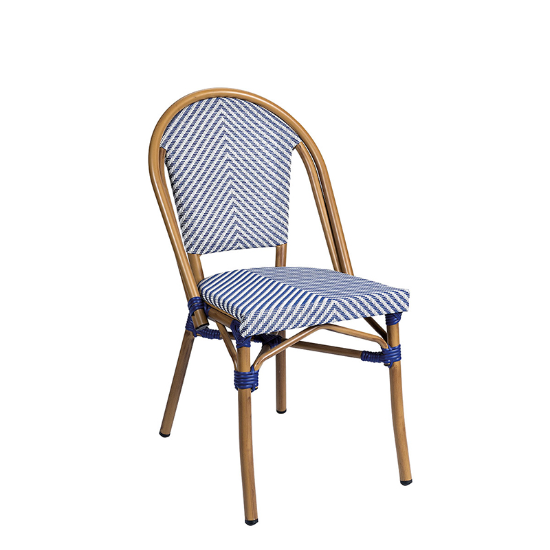 silla tivoli textilene azul y blanco