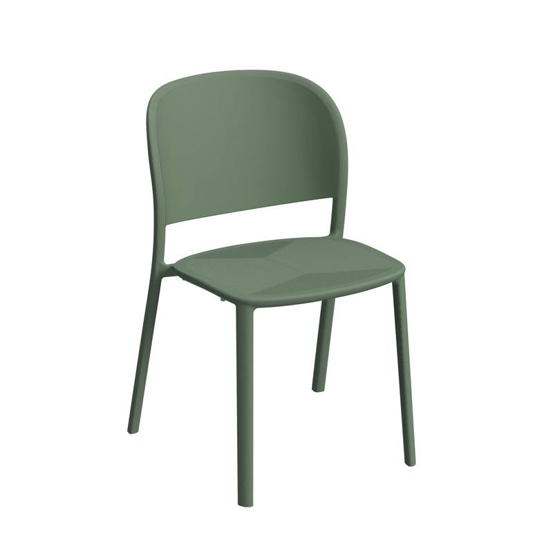 silla resina Trena sin brazos Olive silla resina Trena sin brazos Olive