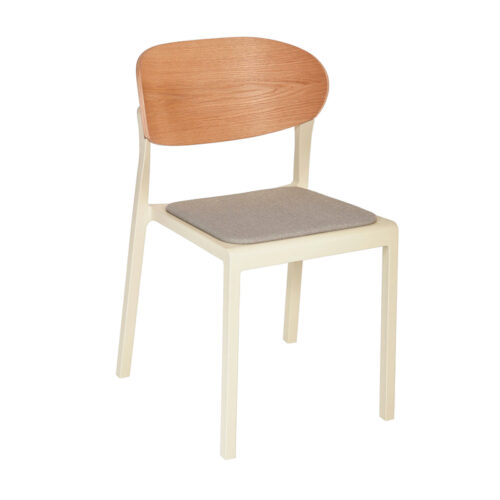 Silla resina madera Bake wood pad pearl