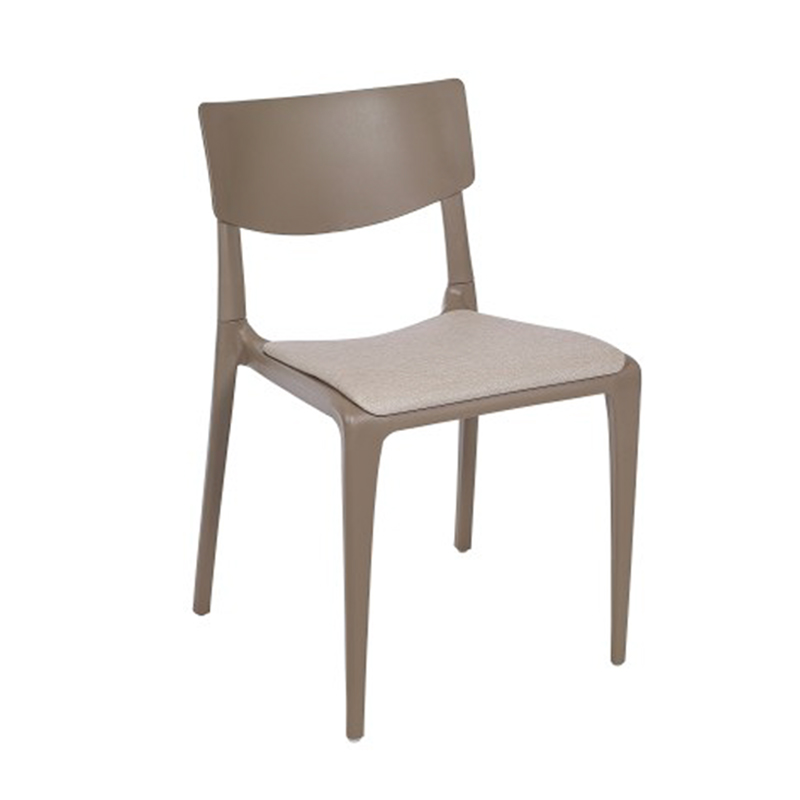 Silla resina Town pad taupe taupe