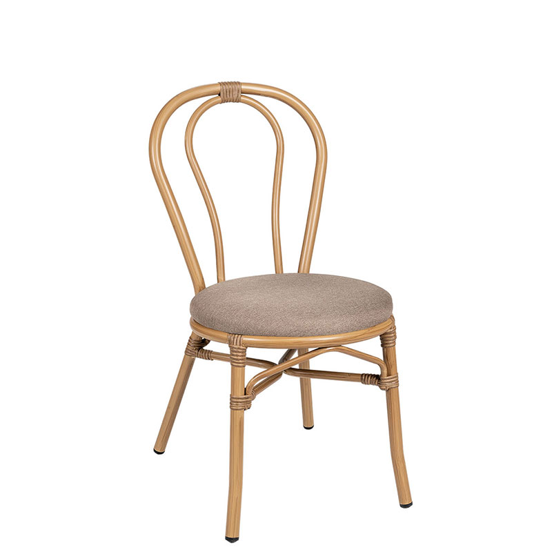 Silla Chicago roble natural tapizado mekong