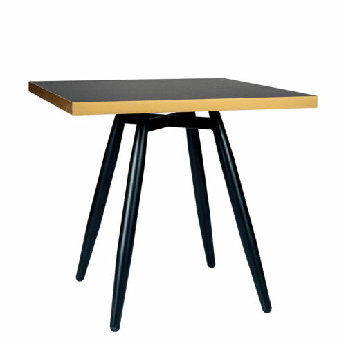 Mesa Copenhaguen Plus cuadrada negro