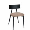 Silla Dallas negro tapizado mekong