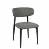 Silla Lírica negro tapizado vesubio