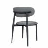 Silla Lírica negro tapizado vesubio trasera