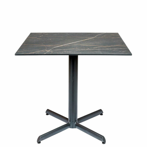 Mesa Miami cuadrada negro marmol