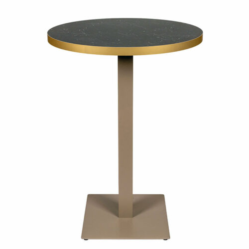 Mesa munich alta redonda negro