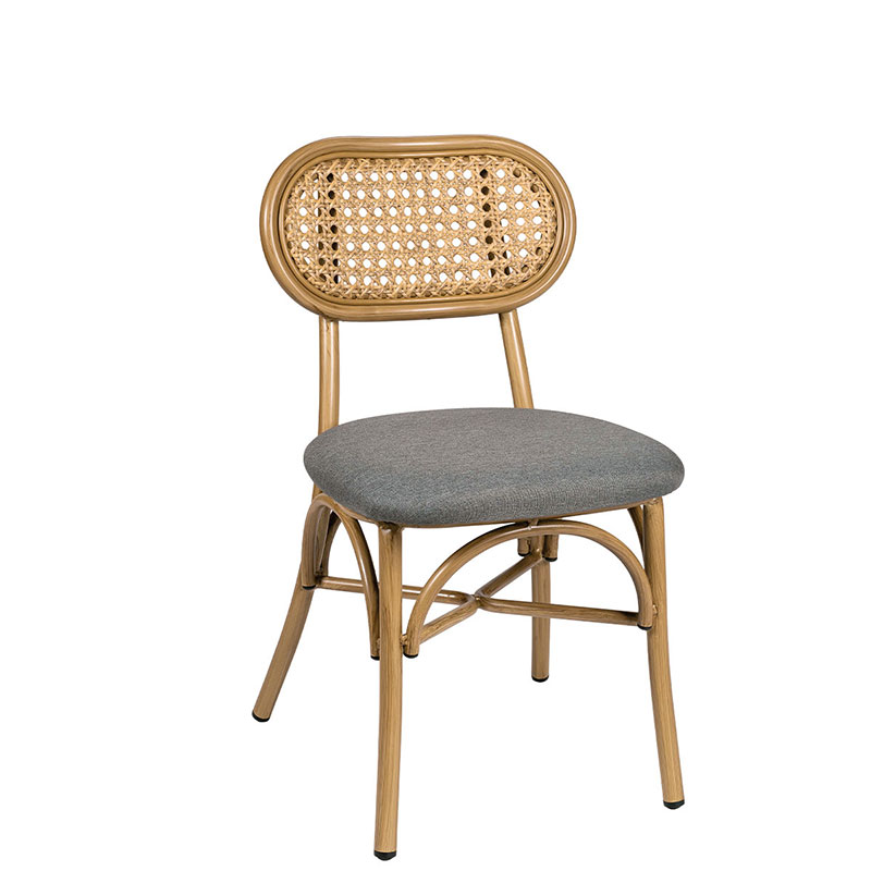 Silla New Verdi roble natural tapizado vesubio