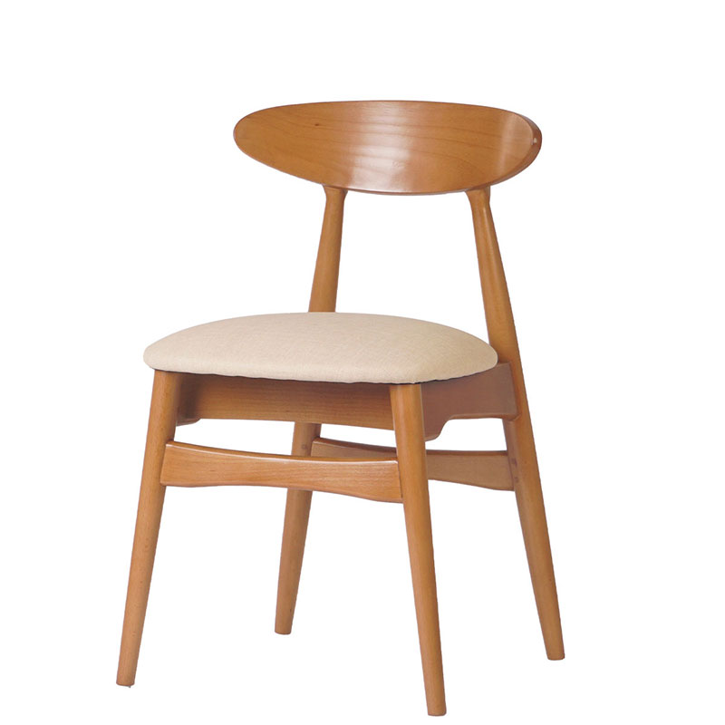 Silla Nórdica madera asiento arena