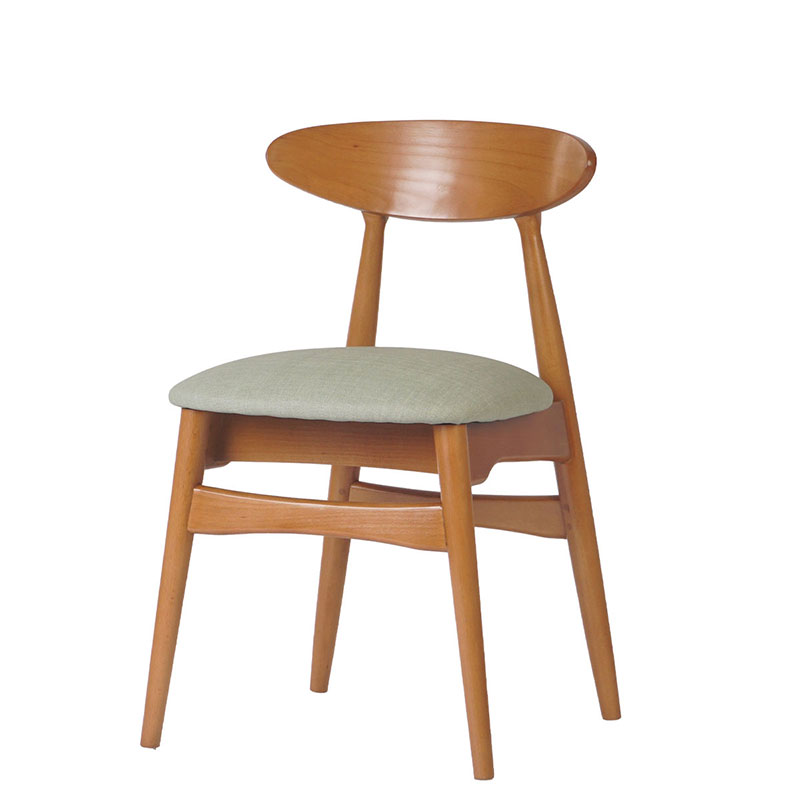 Silla Nórdica madera asiento esmeralda