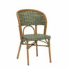 Silla Champagne deco roble verde oscuro