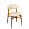Silla Sinfonía madera tapizado arena
