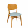 Silla Slovenia madera tapizado celeste