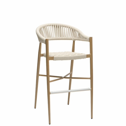 banqueta contract Osaka Premium deco Roble Natural y cuerda blanco