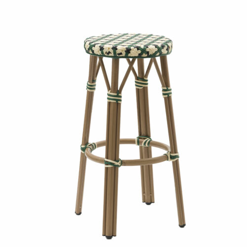 banqueta Charlotte Luxe médula tricolor