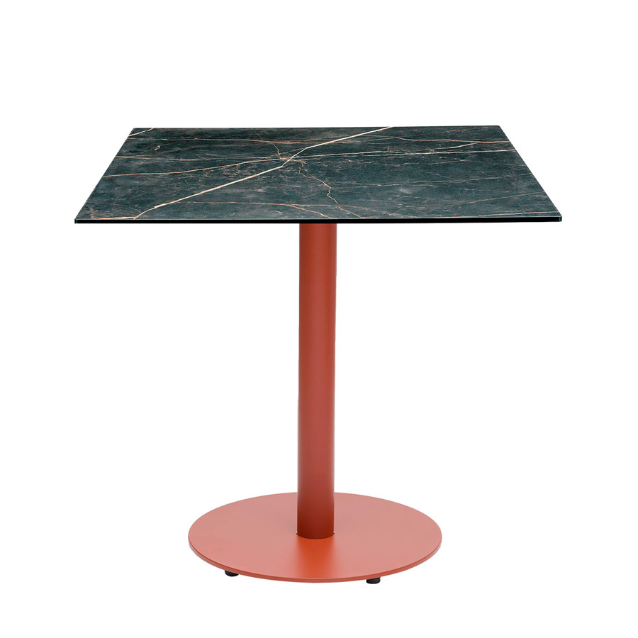 mesa Munich terracota tablero mármol Samas