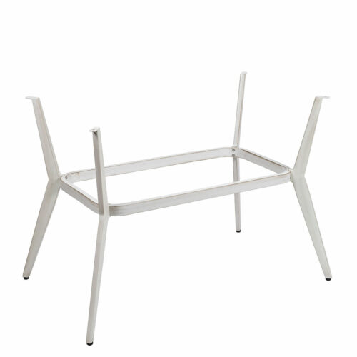 Pie Mauricio rectangular bambú blanco