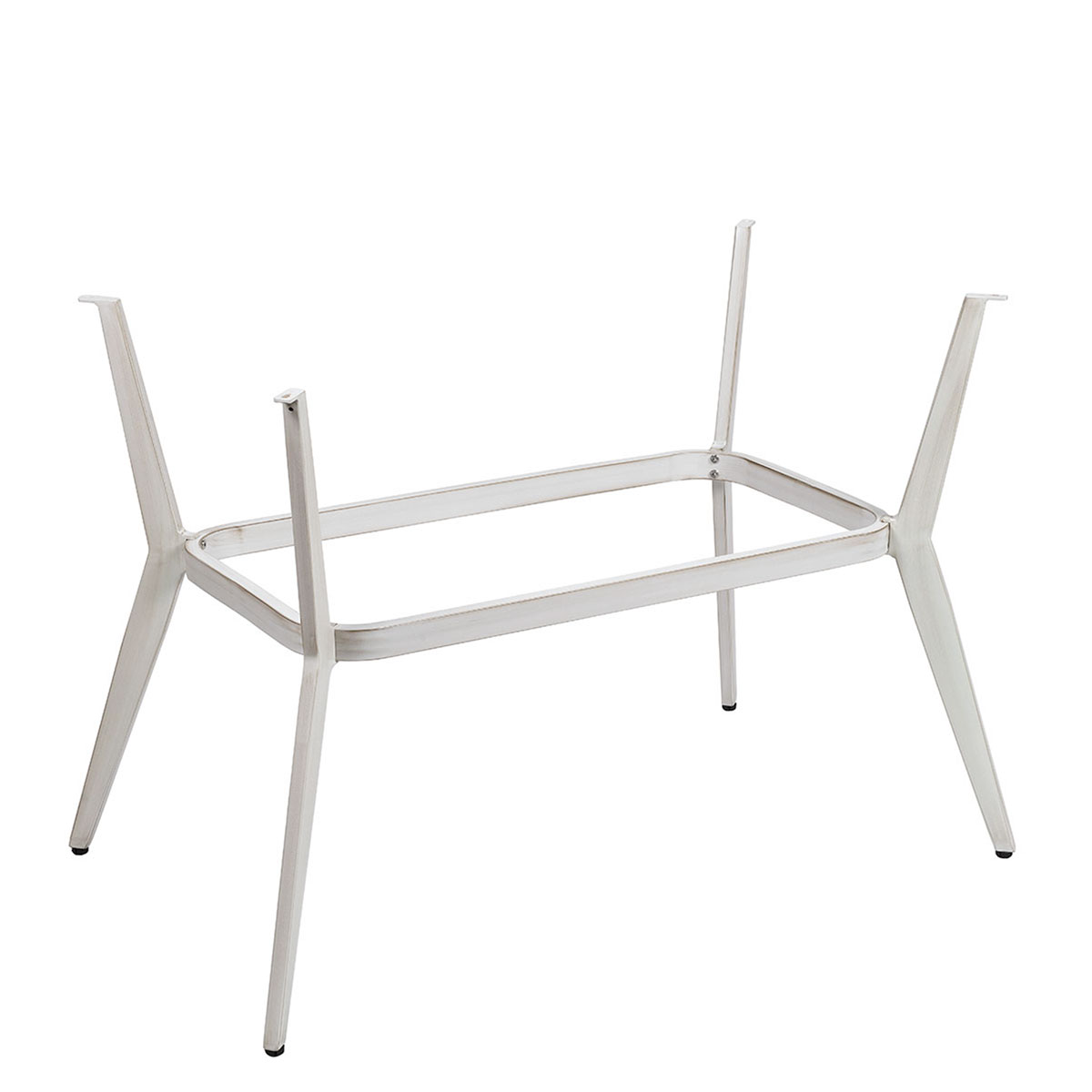 Pie Mauricio rectangular bambú blanco